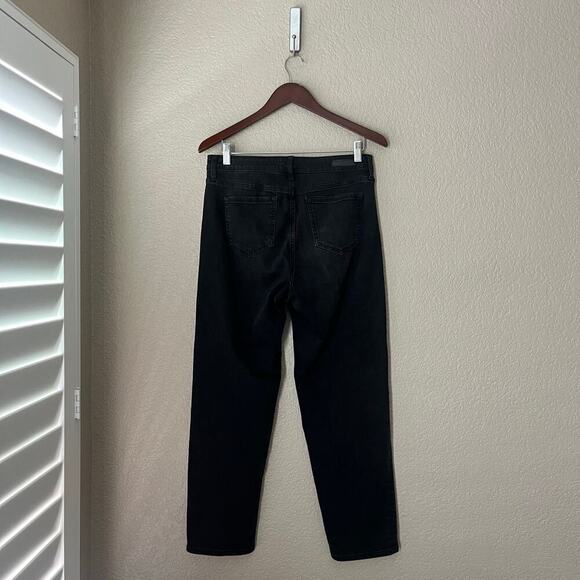 Anthropologie Social Standard by Sanctuary Slim Straight Black Gray Jeans 10 30 - Picture 2 of 8